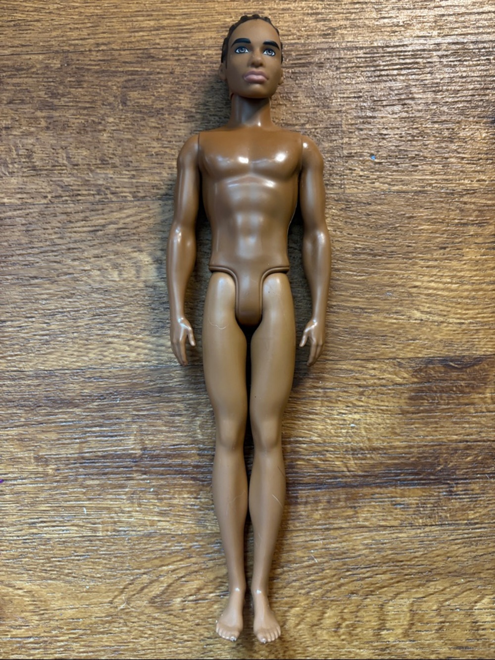 African American Ken Doll With Cornrow Braids